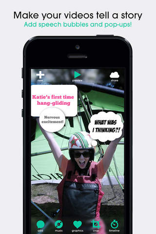 Pop Video - Movie Editor for Subtitles, Speech Bub - náhled
