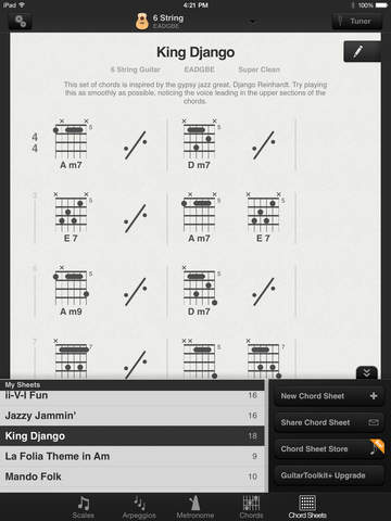 GuitarToolkit - tuner, metronome, chords & scales screenshot 8