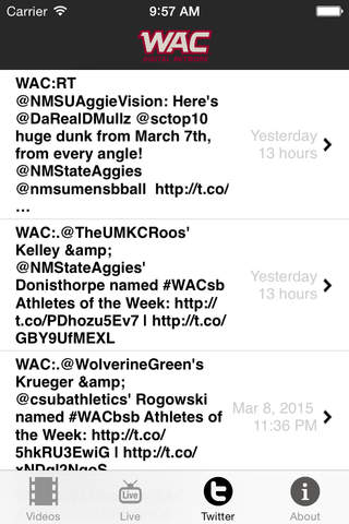 WAC Live - náhled