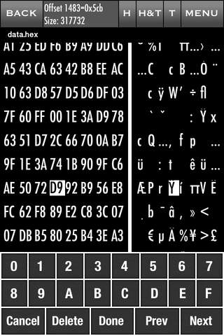 HEX Editor Lite - náhled