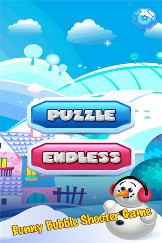 Ice Bubble Shooter Snowman - náhled