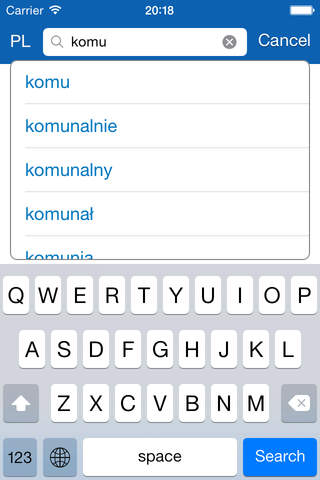 Polish <> German Dictionary + Vocabulary trainer - náhled