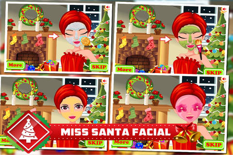 Facial Miss Santa - Makeover,Makeup,Dressup Games - náhled