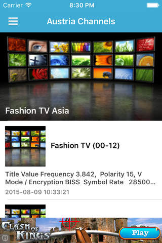 Austria TV Channels Sat Info - náhled