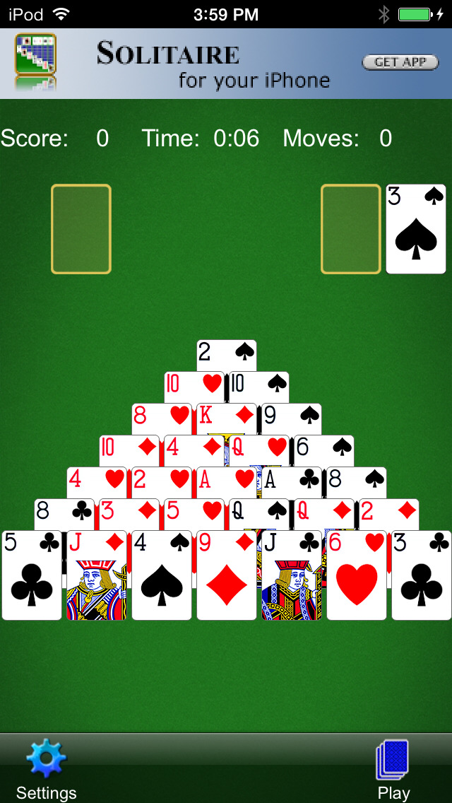 Pyramid Solitaire - Card Game screenshot 1