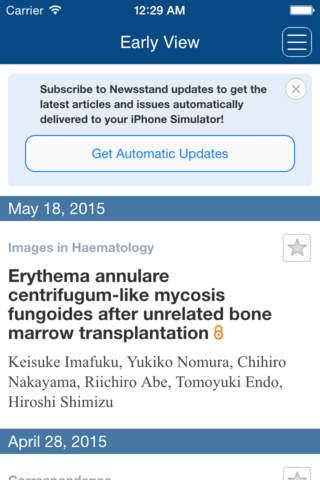 British Journal of Haematology - náhled