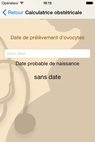 Calculatrice obstétrique - náhled