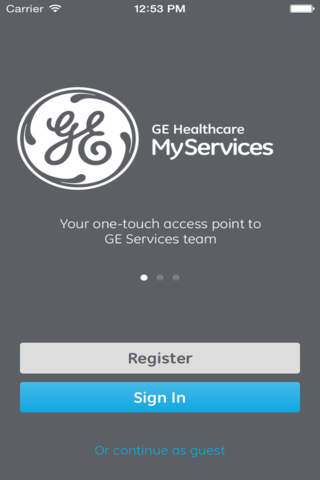 GE Healthcare MyServices - náhled