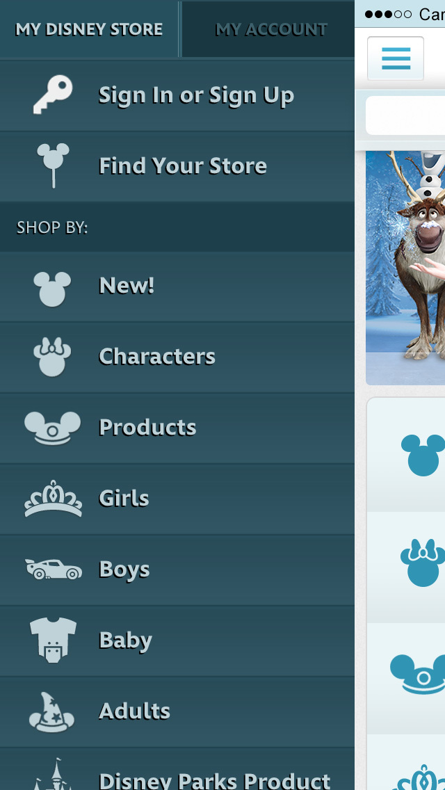 Shop Disney screenshot 2