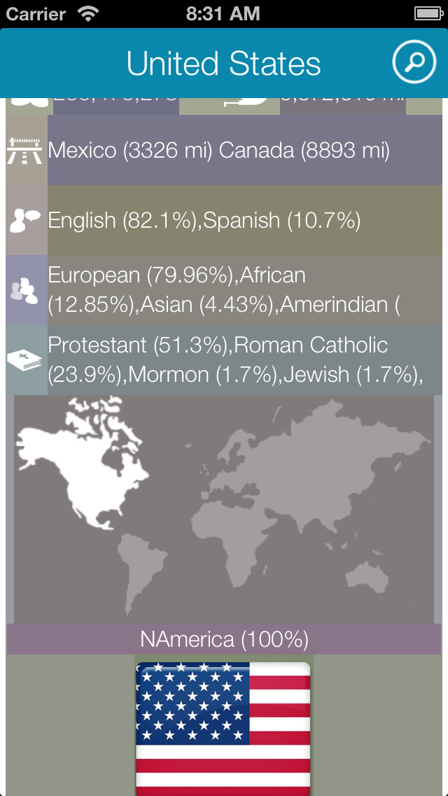 World Factbook HD screenshot 1