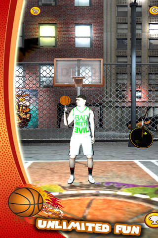 Basketball street player shooting ball sport 3D Si - náhled