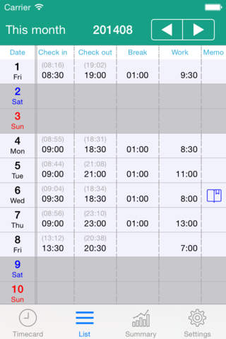 タイムカード - 出勤、退勤、給与管理も簡単に！ - náhled