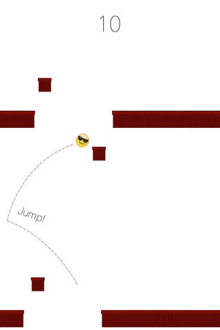 Jumping Emoji Smiley - náhled