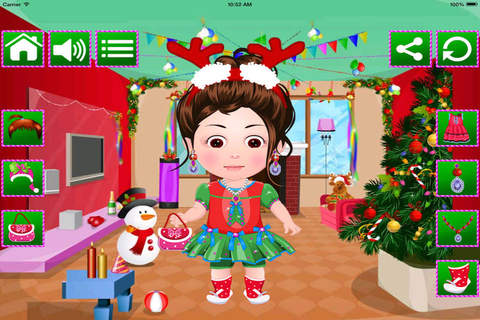Christmas Girls Santa Baby Dress Up - náhled