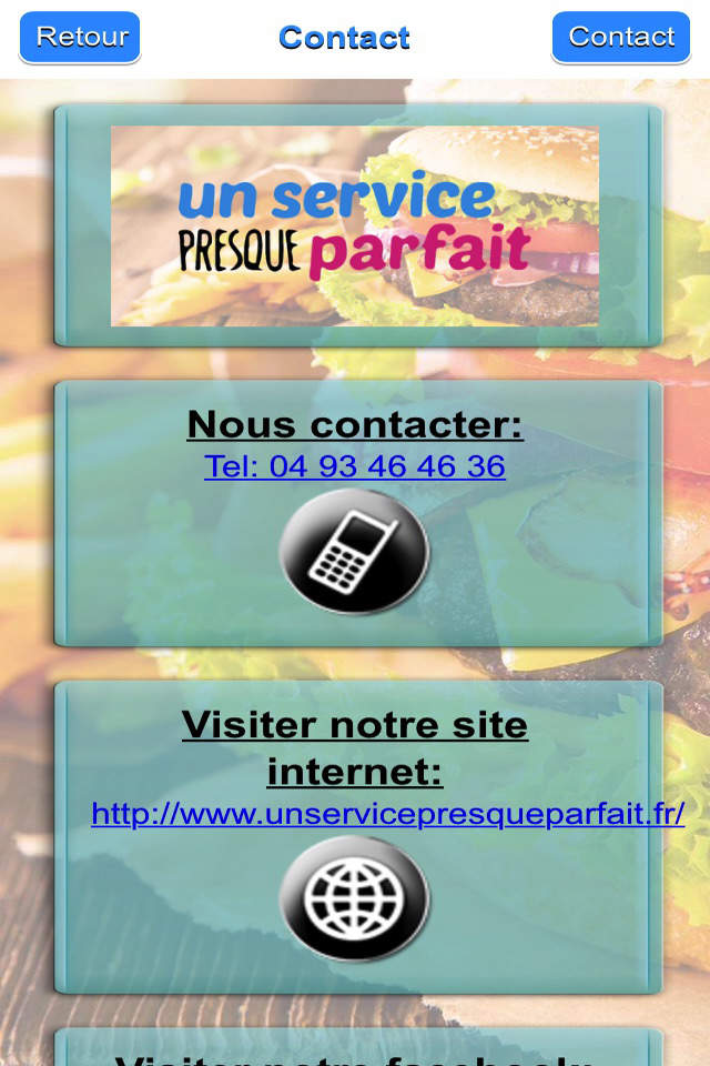 consulter toutes les infos utiles du restaurant (tarifs, carte