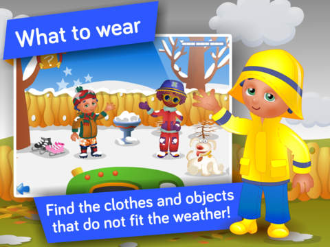 Seasons and Weather ! Science educational games and activities for kids in Preschool and Kindergarten by i Learn With Screenshot