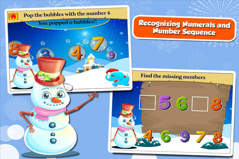 Fun Snowman Adventure Kindergarten Games - náhled