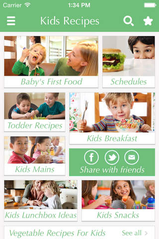 Kids Food - Recipes for babies toddlers and family - náhled