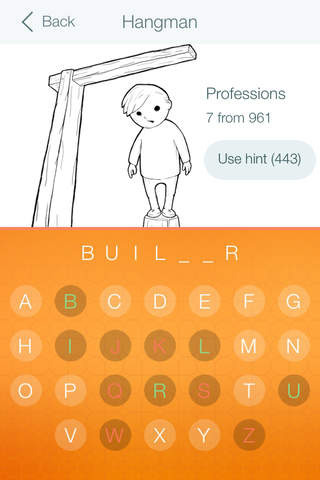 Hangman 2 - word game. Addictive quiz with words g - náhled