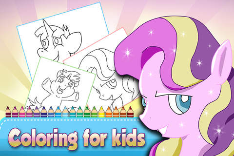 ` Pony Coloring book for Kids and Toddler Activiti - náhled