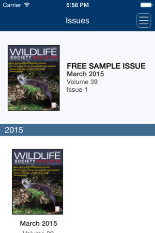 Wildlife Society Bulletin - náhled