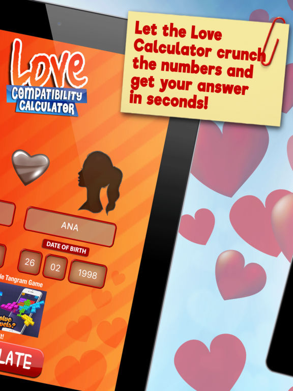 love calculator based on date of birth