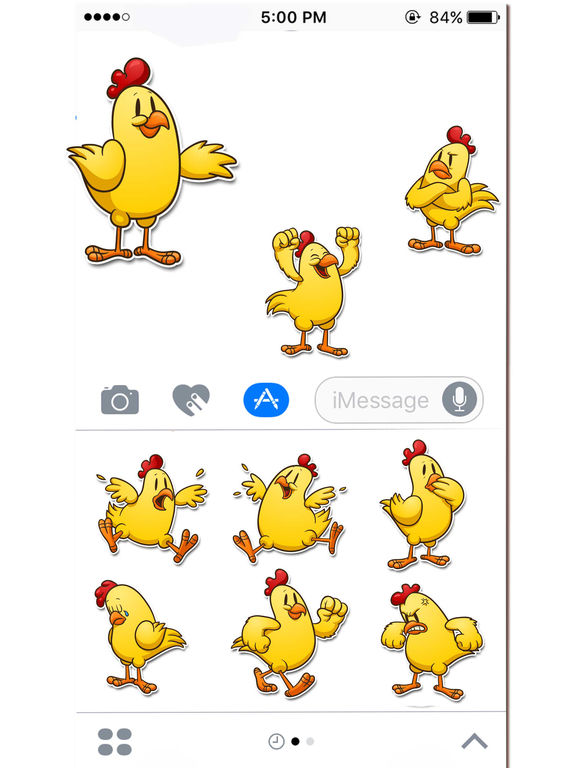 Cute Chicken Expressions Stickers screenshot 3