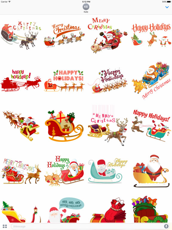 SleighMoji, Christmas Sleigh Stickers for iMessage screenshot 4