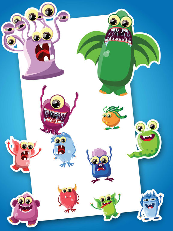 Cartoon Monsters Stickers screenshot 5