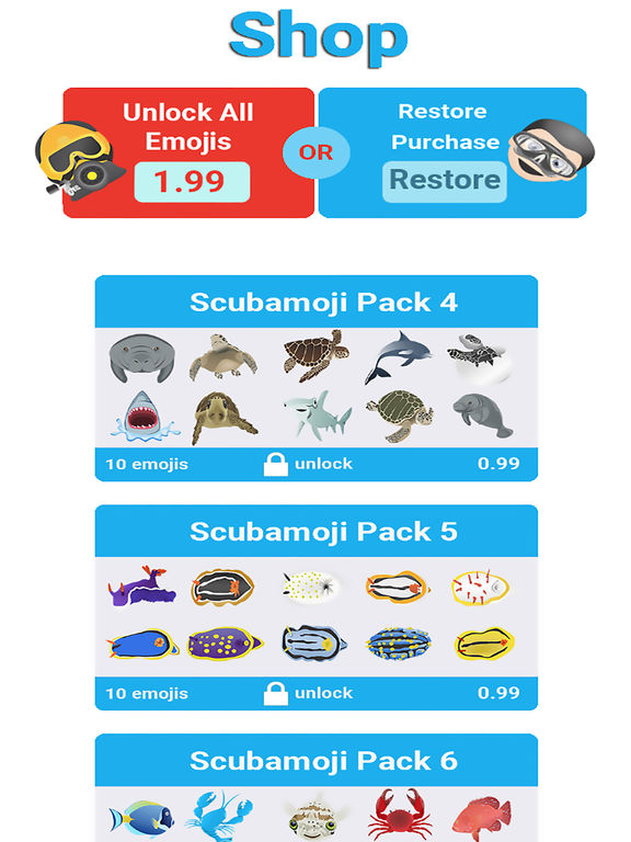 Scubamoji Scuba Diving Emoji Apps 148Apps