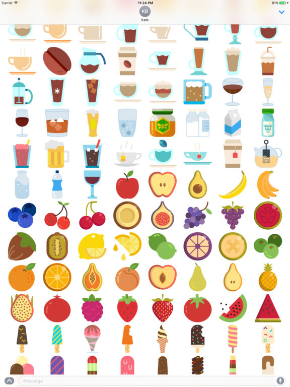 Lovely Food Stickers screenshot 5