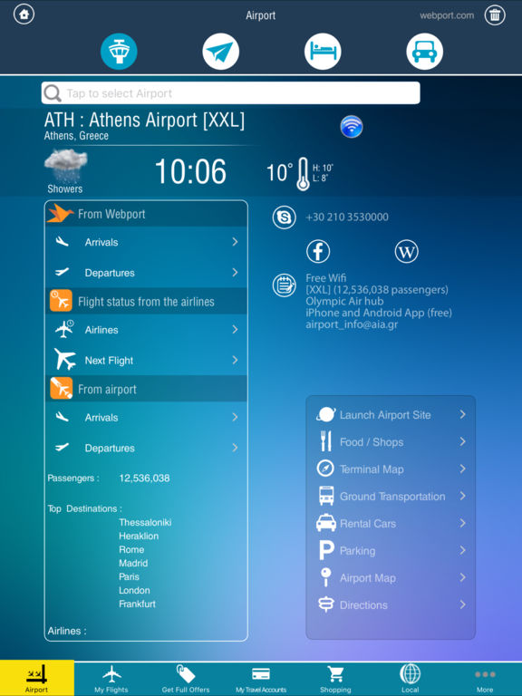 Athens Airport (ATH) + Flight Tracker screenshot 8