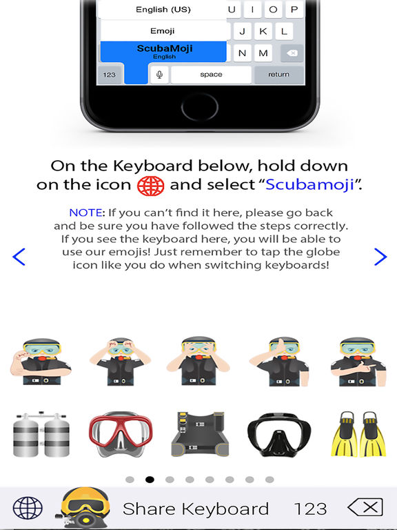 Scubamoji Scuba Diving Emoji Apps 148Apps