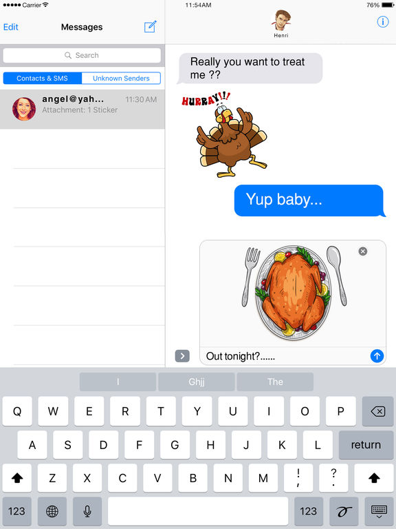 TurkeyMoji - Thanksgiving stickers for iMessage screenshot 6