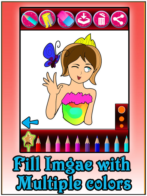 Princess Coloring Book For Kids & Adults screenshot 8