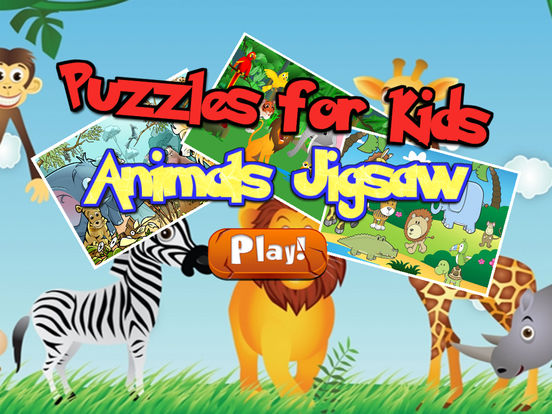 Zoo Animals Jigsaw - Puzzle Box Learning For Kid Toddler and Preschool ...