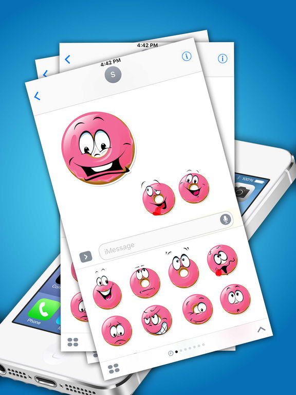Donuts Emoticons Stickers screenshot 4