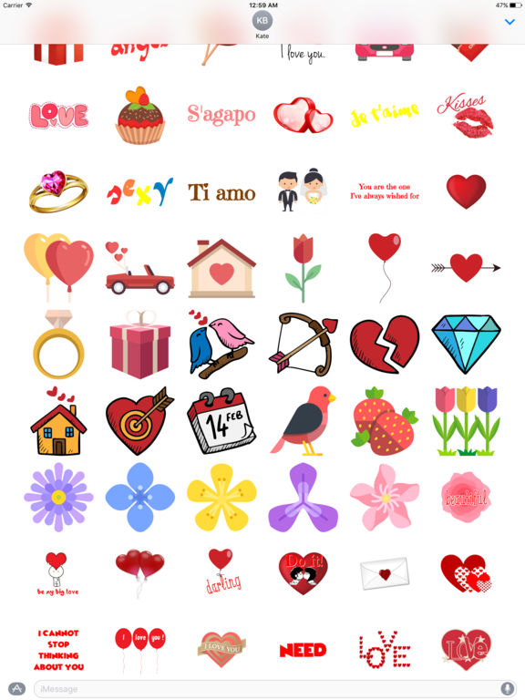 Romantic Stickers screenshot 5