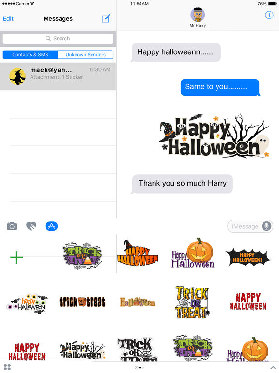 HalloweenMoji - Halloween Stickers for iMessage screenshot 7