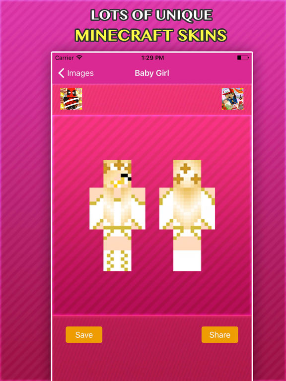 New BABY GIRLS SKINS FREE For Minecraft PE & PC - AppRecs